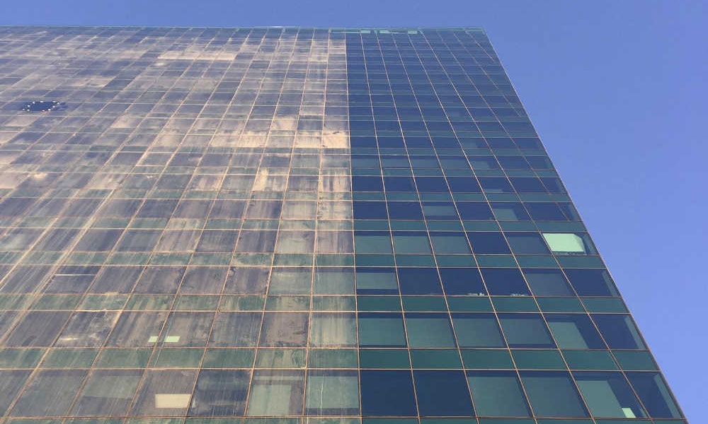Post construction window cleaning