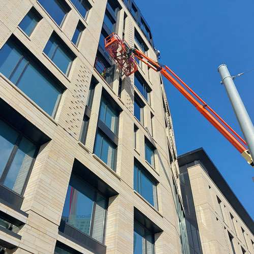 Milwaukee construction window cleaning